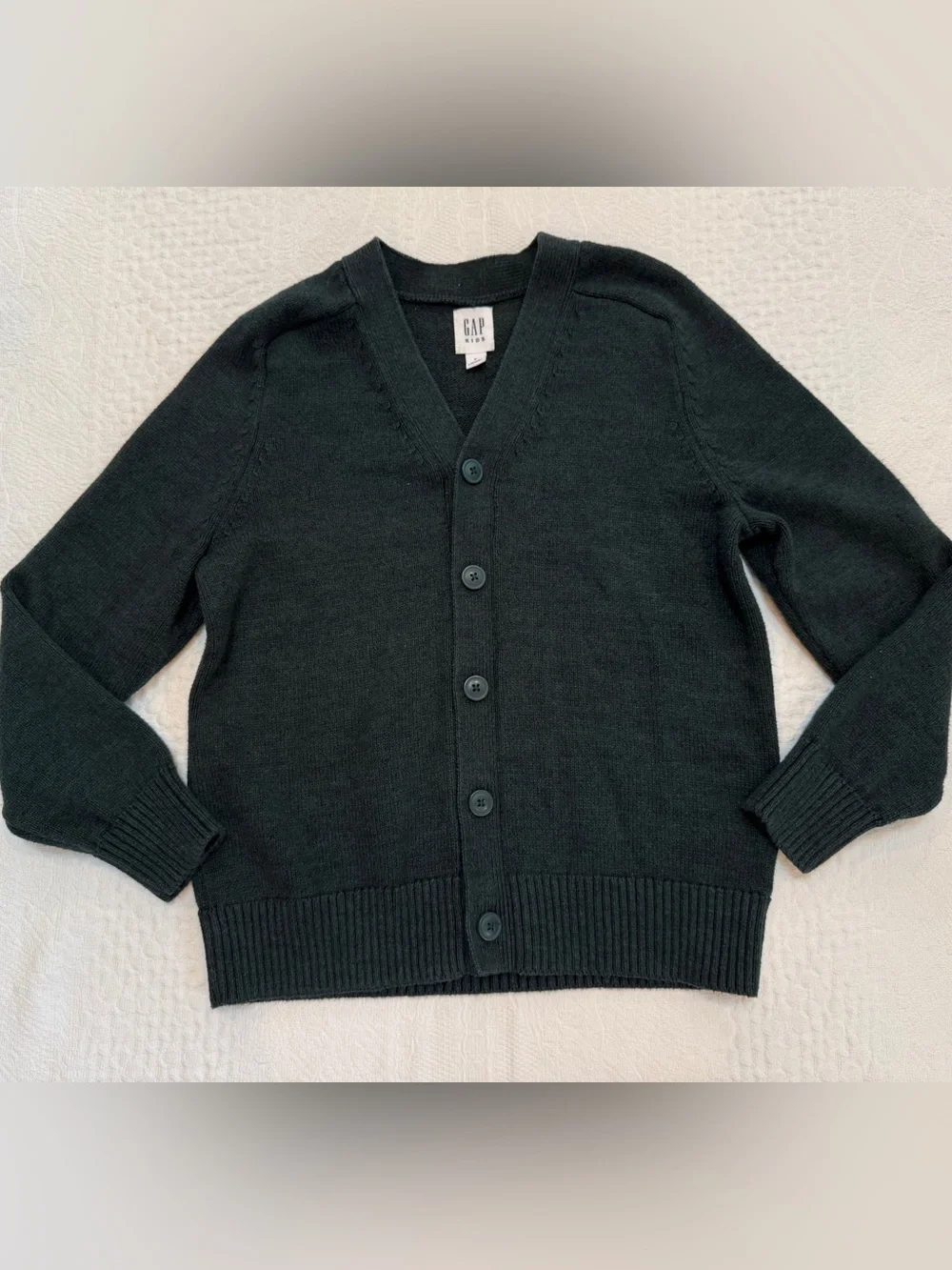 Gap Kids Green Cardigan Sweater Girls M 8 9